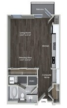 E1 Income Regulated 1244 floor plan